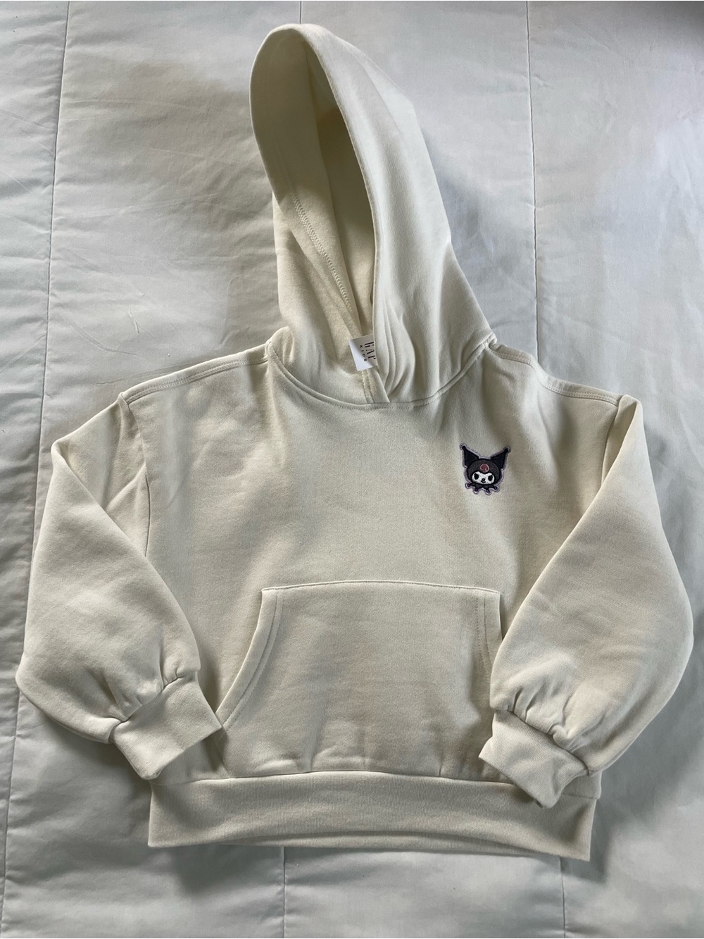 GAP Cream Hoodie with Small Character Patch